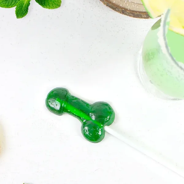 Sucette pénis Mojito avec alcool