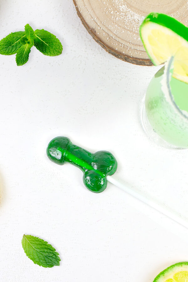 Sucette pénis Mojito avec alcool - 94edenstreet.com - sexshop en ligne