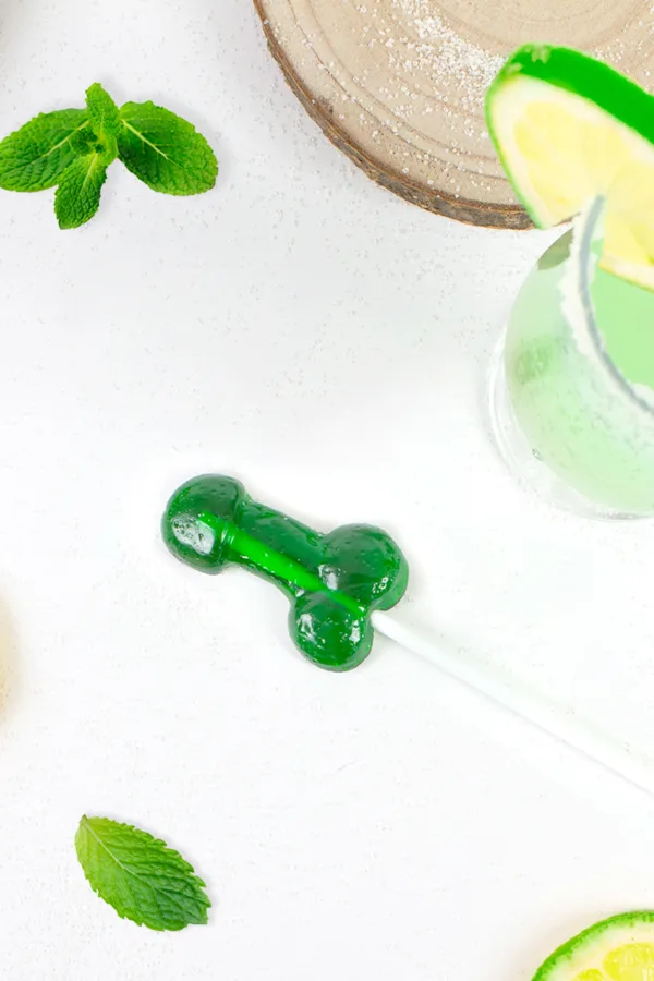 Sucette pénis Mojito avec alcool - 94edenstreet.com - sexshop en ligne