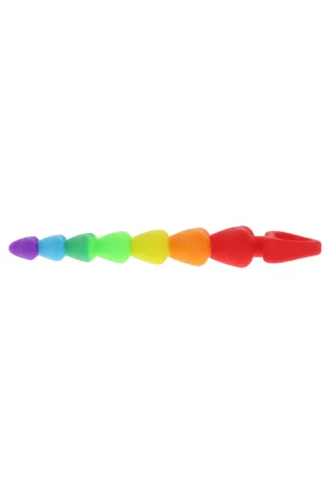 Stimulateur anal Rainbow Heart Beads – Toyjoy - 94edenstreet.com - sexshop en ligne