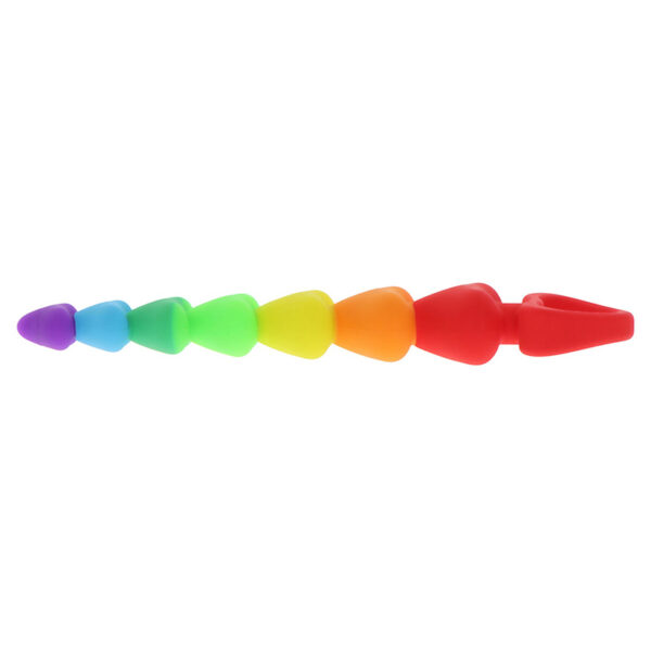 Stimulateur anal Rainbow Heart Beads – Toyjoy