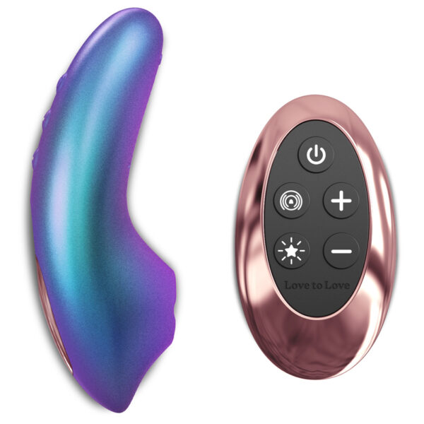 Masseur clitoridien télécommandé Dreamer Iridescent Turquoise – Love to Love
