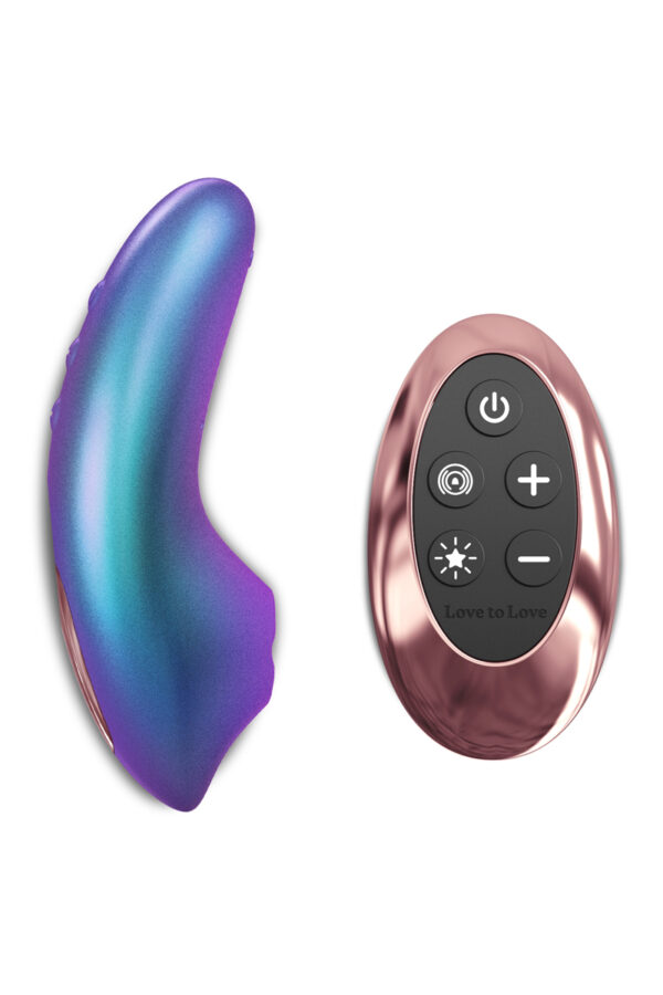 Masseur clitoridien télécommandé Dreamer Iridescent Turquoise – Love to Love - 94edenstreet.com - sexshop en ligne