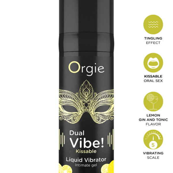 Gel d’excitation Dual Vibe Lemon Gin And Tonic Liquid Vibrator