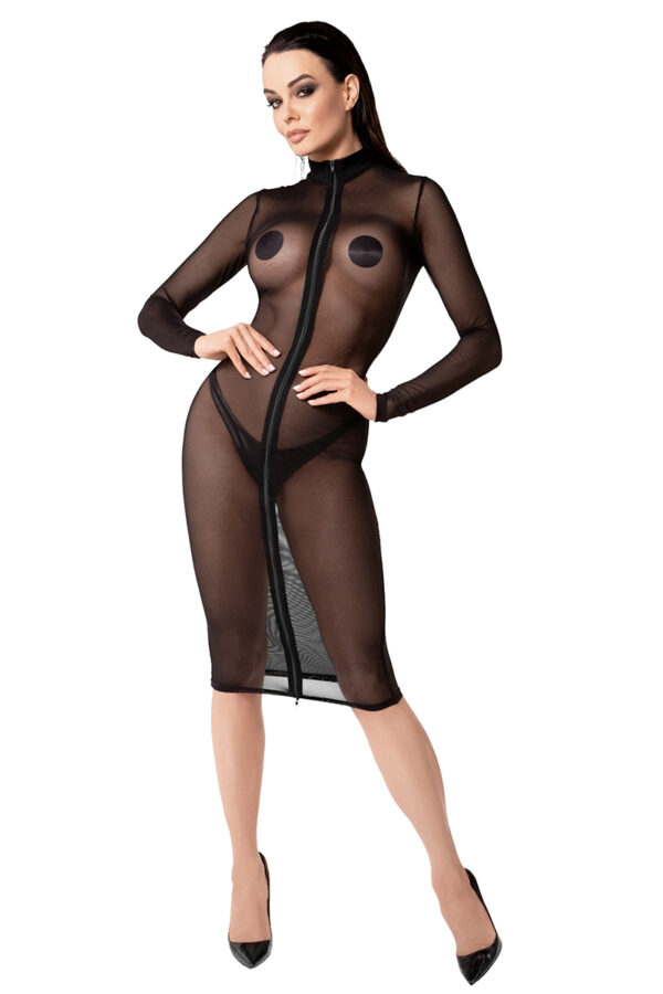 Robe mi-longue Ecstasy F347 en tulle - 94edenstreet.com - sexshop en ligne