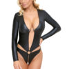 Body ouvert à manches longues – Cotelli Lingerie - 94edenstreet.com - sexshop en ligne