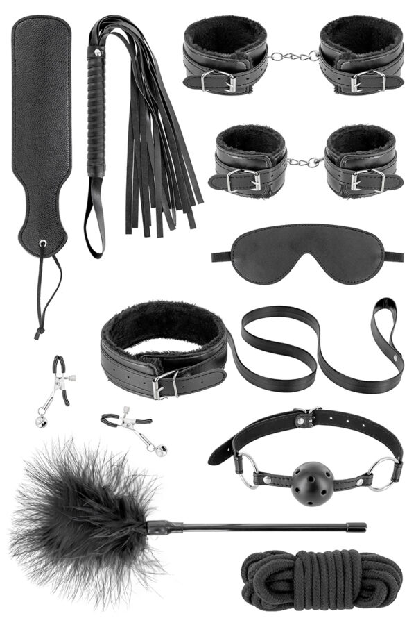 Coffret Bondage SM 10 pièces - 94edenstreet.com - sexshop en ligne