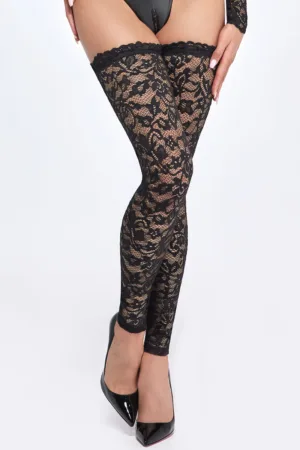 Bas en dentelle autofixants F327 - 94edenstreet.com - sexshop en ligne