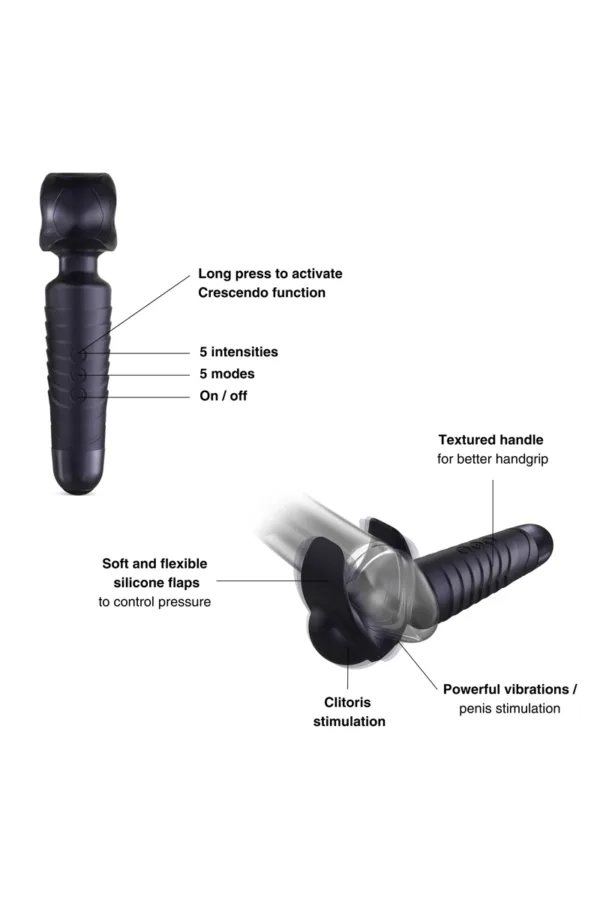 Masturbateur Man Wand Evo Black Plum – Man Wan - 94edenstreet.com - sexshop en ligne