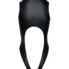 Body noir ouvert à l’entrejambe – Cotelli Lingerie - 94edenstreet.com - sexshop en ligne