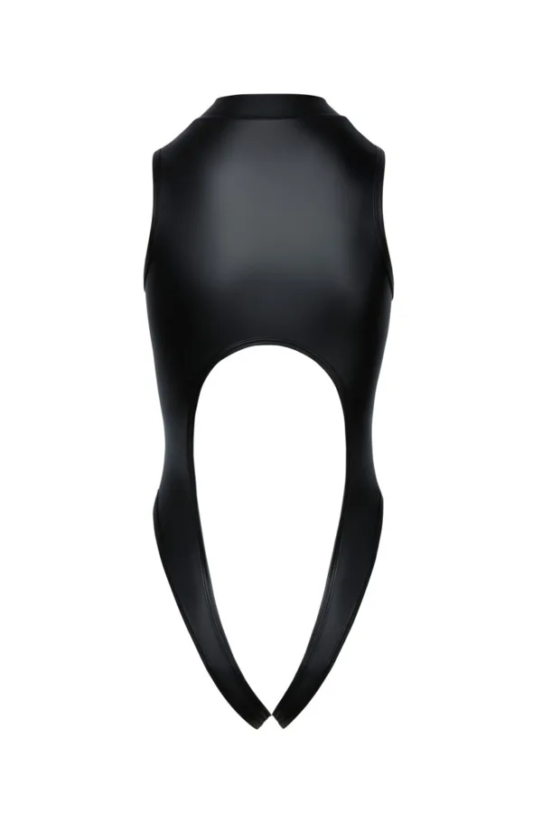 Body noir ouvert à l’entrejambe – Cotelli Lingerie - 94edenstreet.com - sexshop en ligne