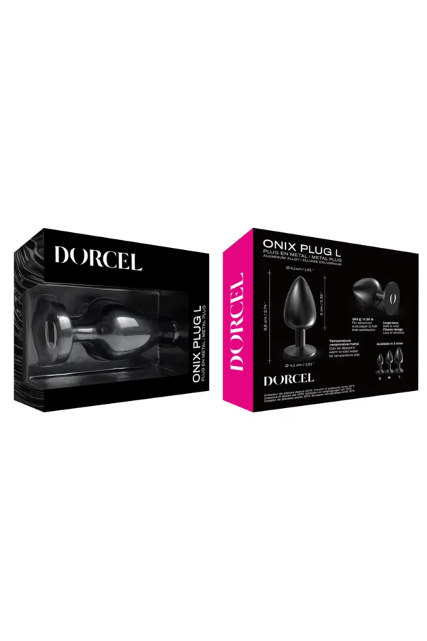 Plug anal en métal Onix Plug L – Dorcel - 94edenstreet.com - sexshop en ligne