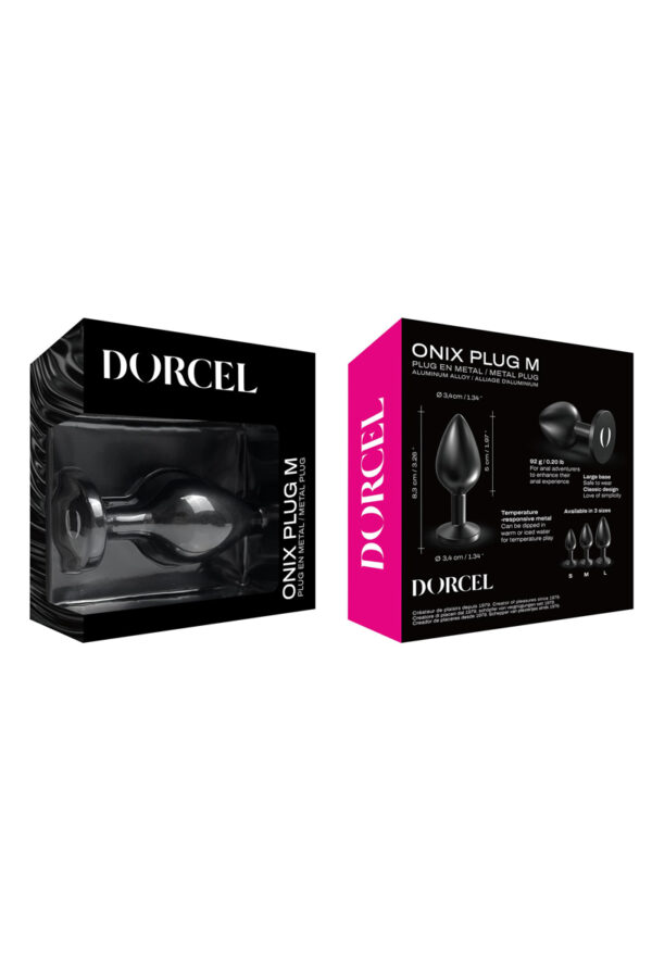 Plug anal en métal Onix Plug M – Dorcel - 94edenstreet.com - sexshop en ligne