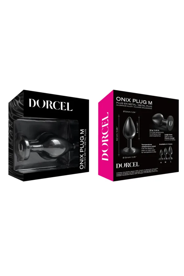 Plug anal en métal Onix Plug M – Dorcel - 94edenstreet.com - sexshop en ligne