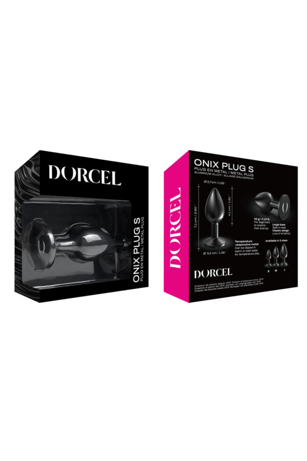 Plug anal en métal Onix Plug S – Dorcel - 94edenstreet.com - sexshop en ligne