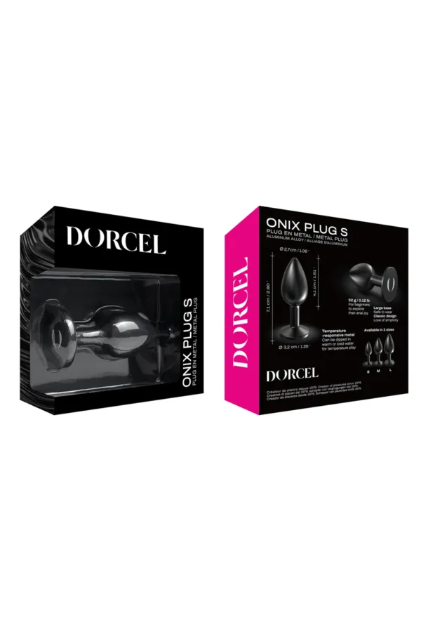 Plug anal en métal Onix Plug S – Dorcel - 94edenstreet.com - sexshop en ligne