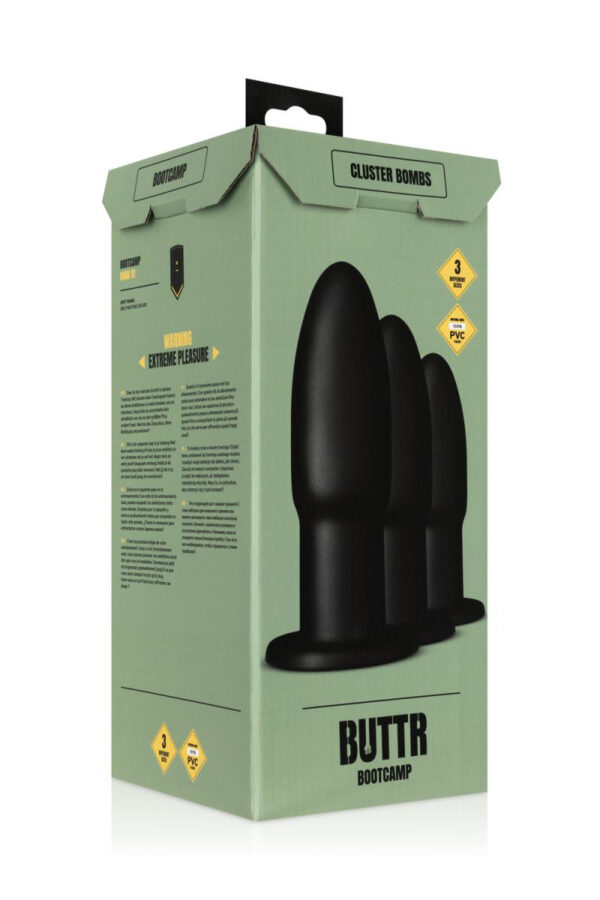 Kit entrainement anal 3 plugs Cluster Bombs - Buttr – Image 4