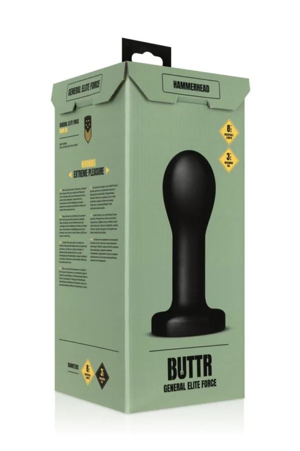 Plug anal Hammerhead 20,5 x 8,5 cm – Buttr - 94edenstreet.com - sexshop en ligne