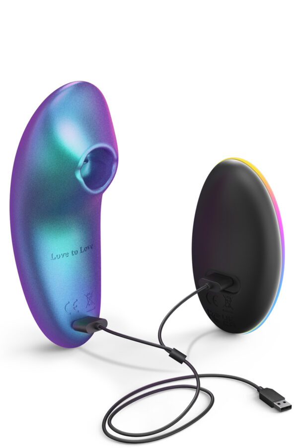 Masseur clitoridien télécommandé Dreamer Iridescent Turquoise – Love to Love - 94edenstreet.com - sexshop en ligne