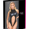 Body noir ouvert à l’entrejambe – Cotelli Lingerie - 94edenstreet.com - sexshop en ligne