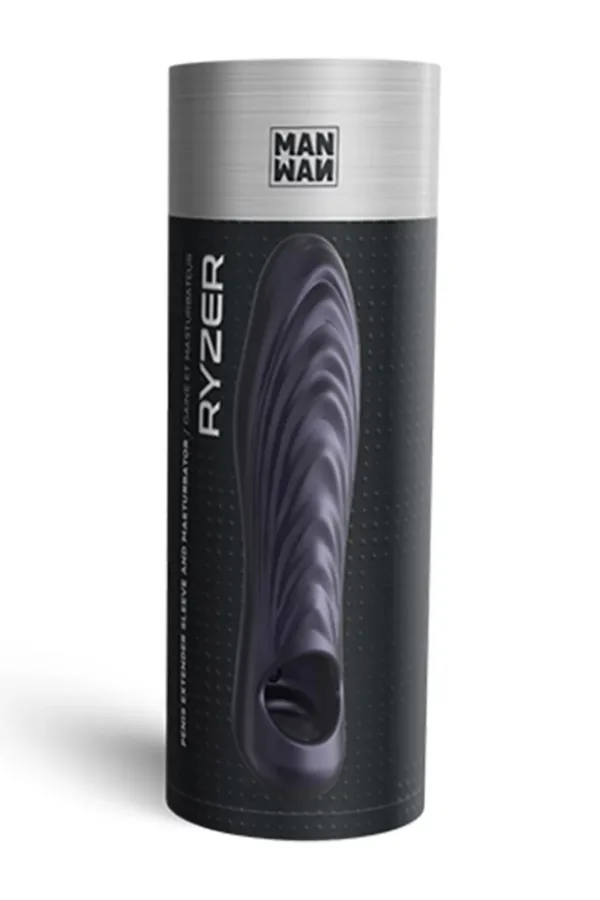 Gaine de pénis 3 en 1 Ryzer Black Plum – Man Wan - 94edenstreet.com - sexshop en ligne