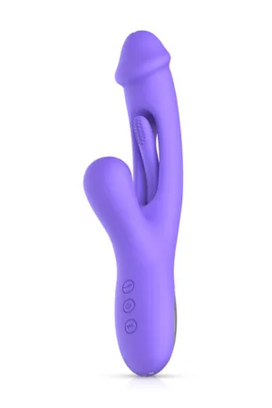 Vibro Rabbit avec Stimulateur de Point G Tess – Good Vibes Only - 94edenstreet.com - sexshop en ligne