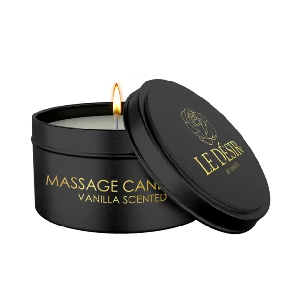 Bougie de massage érotique vanille 100g – Le Désir