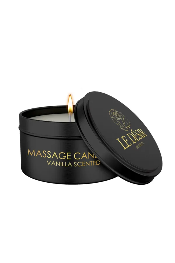 Bougie de massage érotique vanille 100g – Le Désir - 94edenstreet.com - sexshop en ligne