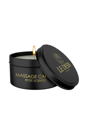 Bougie de massage érotique rose 100g – Le Désir - 94edenstreet.com - sexshop en ligne