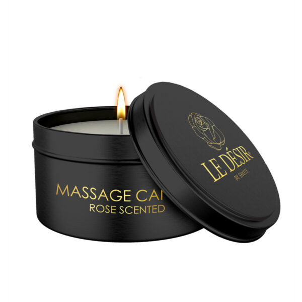 Bougie de massage érotique rose 100g – Le Désir