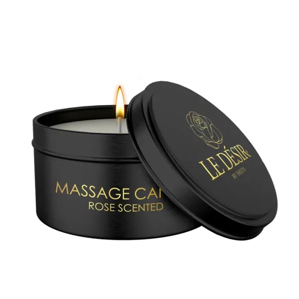 Bougie de massage érotique rose 100g – Le Désir
