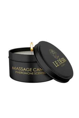 Bougie de massage érotique parfum phéromones 100g – Le Désir - 94edenstreet.com - sexshop en ligne