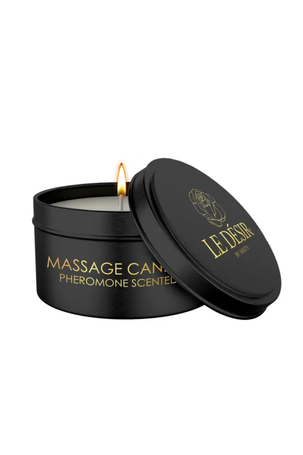 Bougie de massage érotique parfum phéromones 100g – Le Désir - 94edenstreet.com - sexshop en ligne