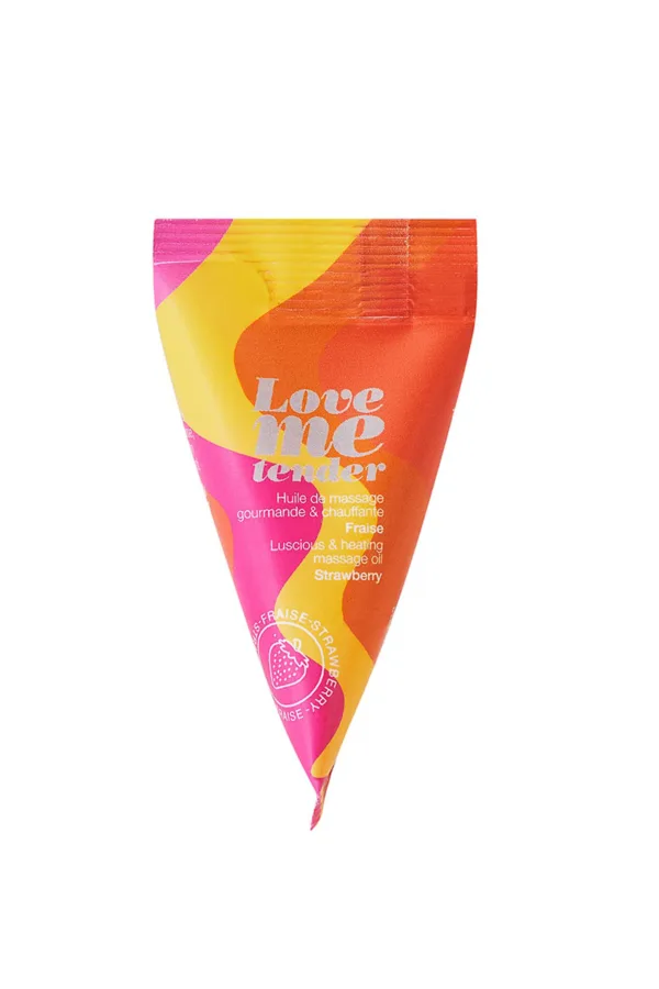 Berlingot huile massage comestible Fraise - 94edenstreet.com - sexshop en ligne