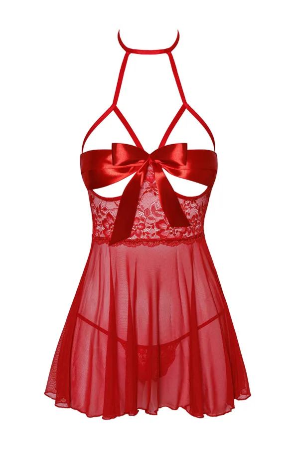 Nuisette sexy Red Kiss 247 – Kissable - 94edenstreet.com - sexshop en ligne