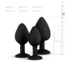 Kit entrainement 3 Butt plugs noir – Easy Toys - 94edenstreet.com - sexshop en ligne