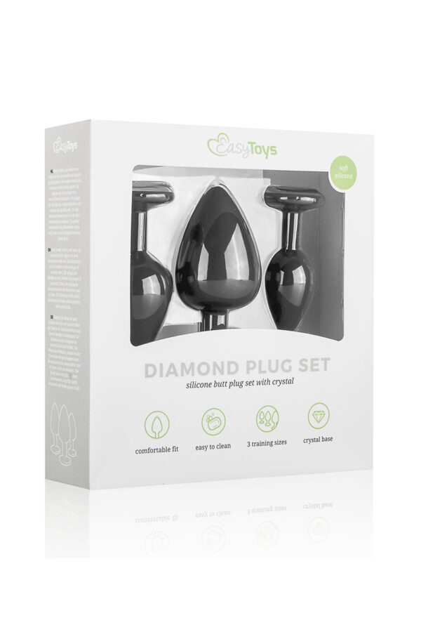 Kit entrainement 3 Butt plugs noir - Easy Toys – Image 4