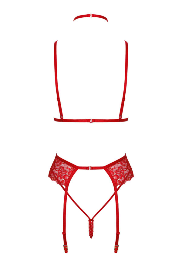 Ensemble 5 pièces Bondage Red Lace Kiss 243 - Kissable – Image 4