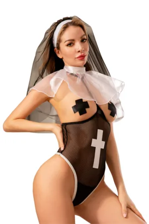 Déguisement sexy de nonne - 94edenstreet.com - sexshop en ligne
