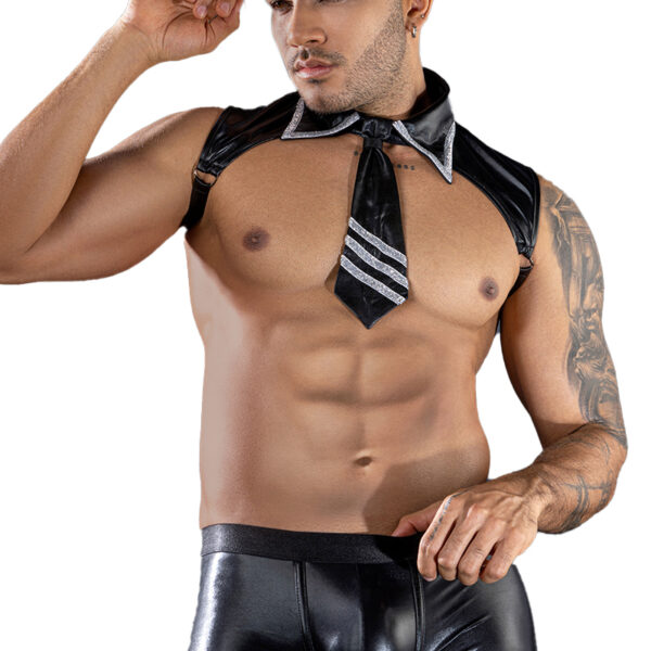 Costume commandant de bord sexy 4 pièces
