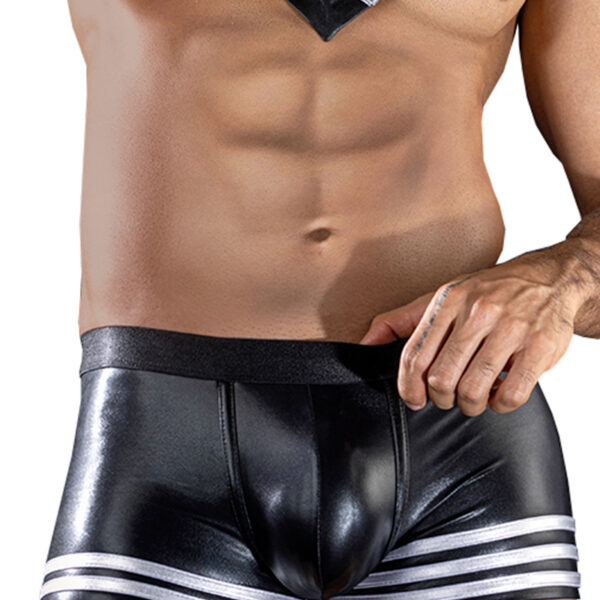 Shorty noir wetlook – J Lingerie
