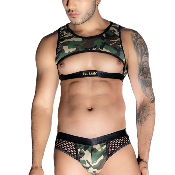 Tenue militaire sexy 4 pièces – J Lingerie