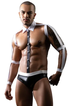 Costume serveur sexy 2 pièces – J Lingerie - 94edenstreet.com - sexshop en ligne