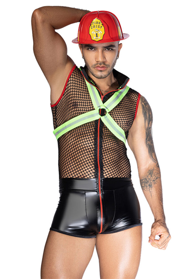 Costume pompier sexy 3 pièces – J lingerie - 94edenstreet.com - sexshop en ligne