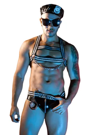 Tenue agent spécial police 5 pièces – J Lingerie - 94edenstreet.com - sexshop en ligne