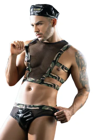 Tenue sexy US Army 3 pièces – J Lingerie - 94edenstreet.com - sexshop en ligne