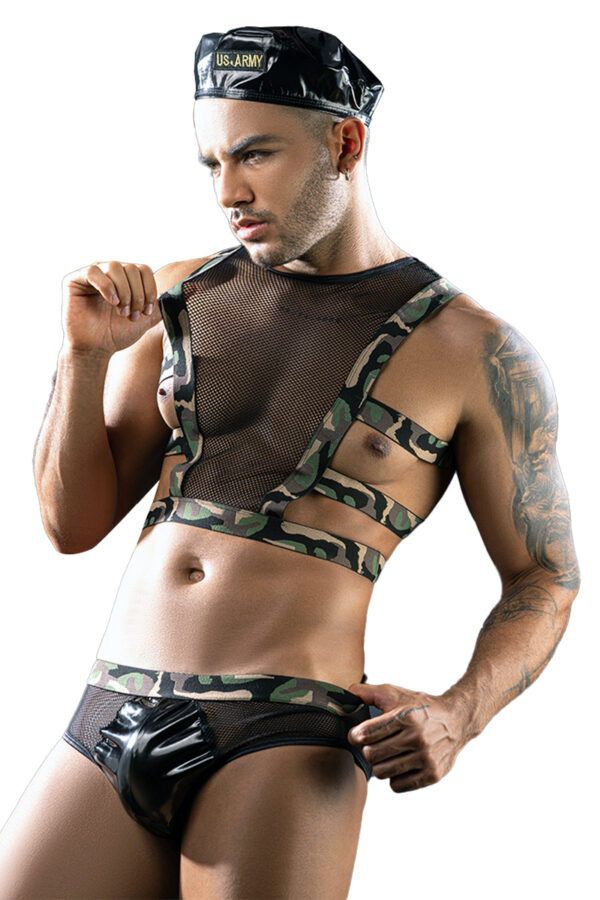 Tenue sexy US Army 3 pièces – J Lingerie - 94edenstreet.com - sexshop en ligne