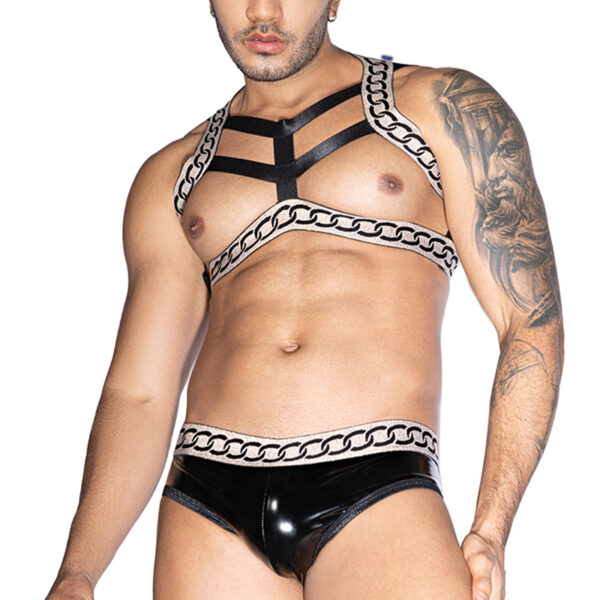 Ensemble sexy deux pièces noir et blanc – J Lingerie