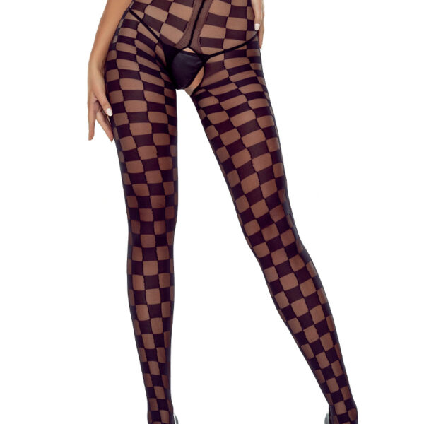 Collants ouverts TI024 20 deniers – noir