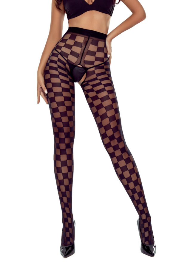 Collants ouverts TI024 20 deniers – noir - 94edenstreet.com - sexshop en ligne